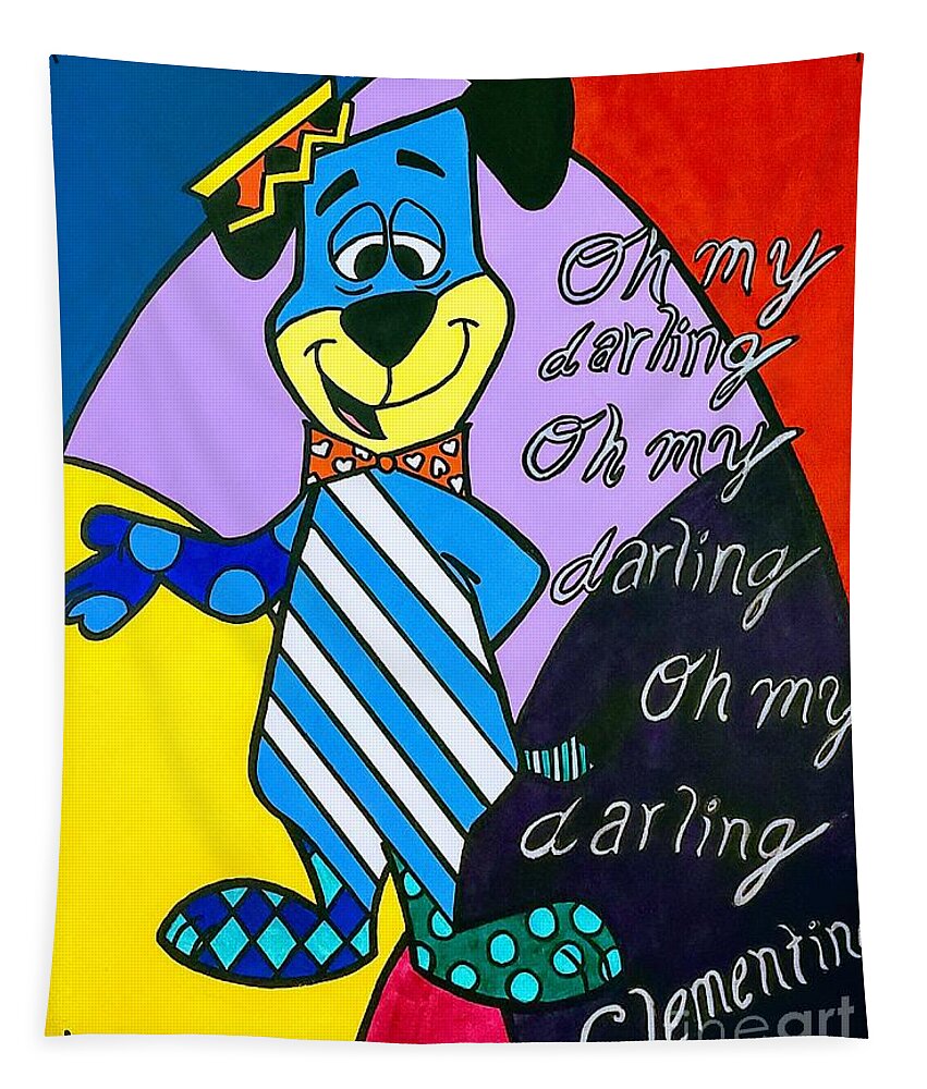 Huckleberryhound Tapestry featuring the painting Oh My Darlin' by Elena Pratt