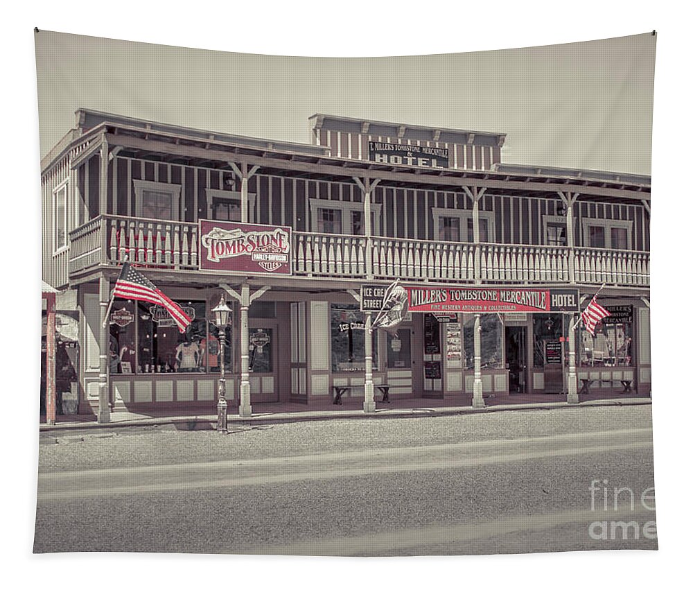 Tombstone Tapestry featuring the photograph Old style shopping by Darrell Foster