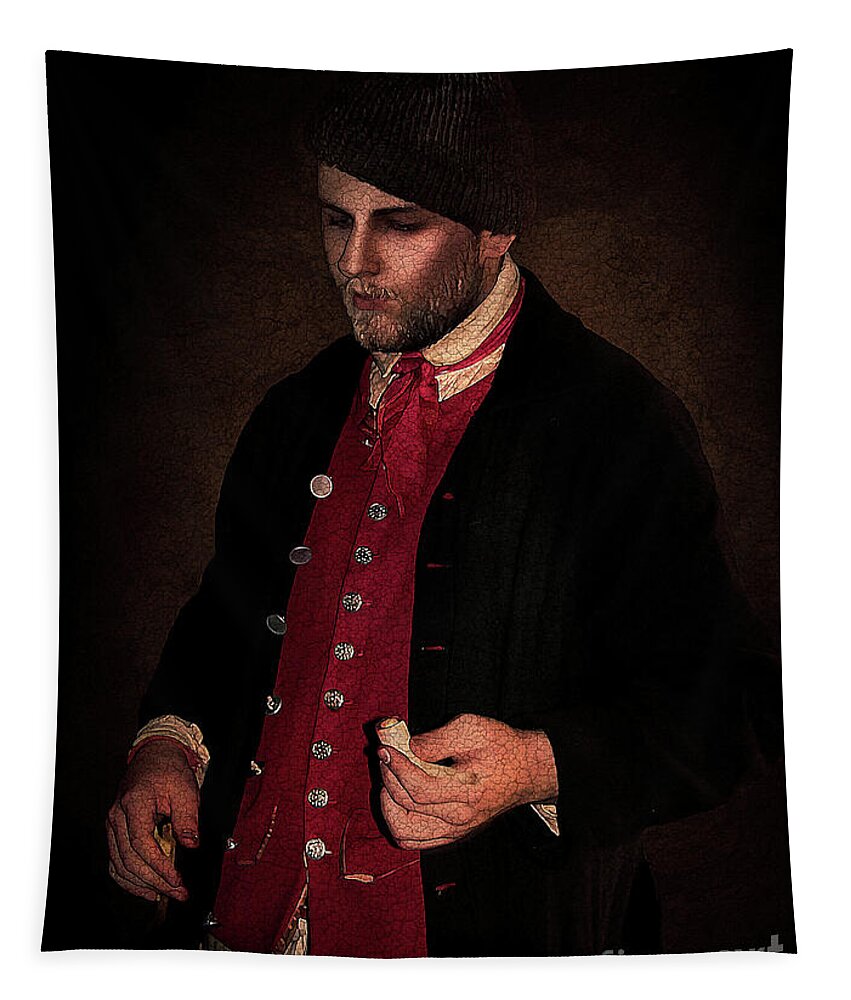 Portrait Tapestry featuring the photograph Old World Portrait by Shelia Hunt