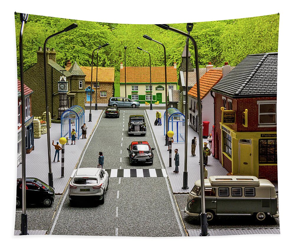 High Street Tapestry featuring the photograph On The High Street by Steve Purnell
