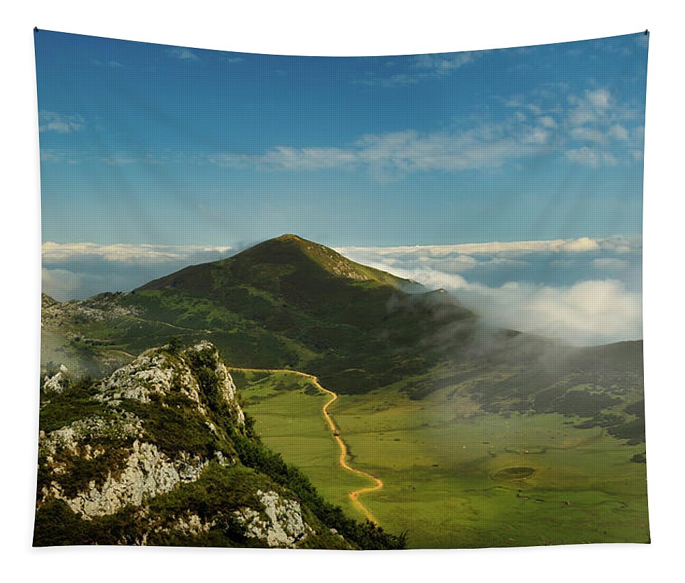 Pics Tapestry featuring the photograph On the road to Picos by Micah Offman