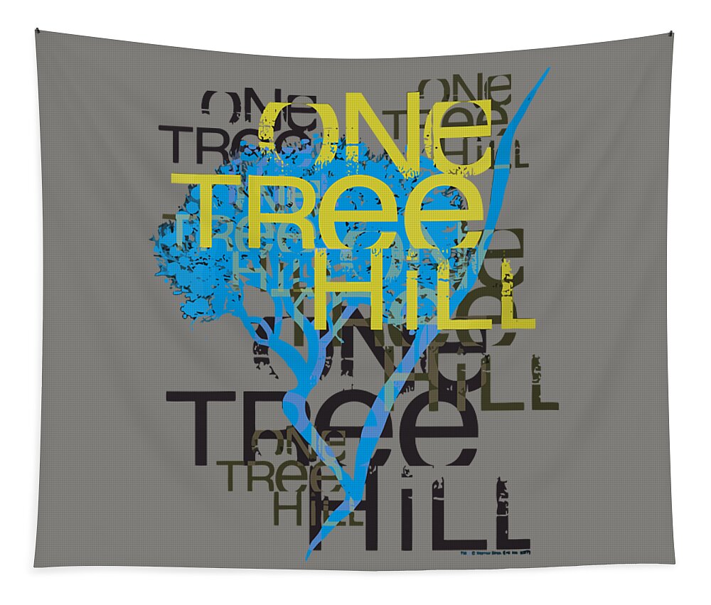 One Tree Hill Title Tapestry featuring the digital art One Tree Hill Title by Corrin Aryn