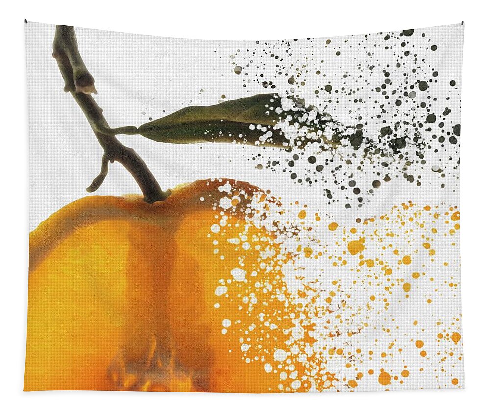 Fruits Tapestry featuring the photograph Orange colours by Al Fio Bonina