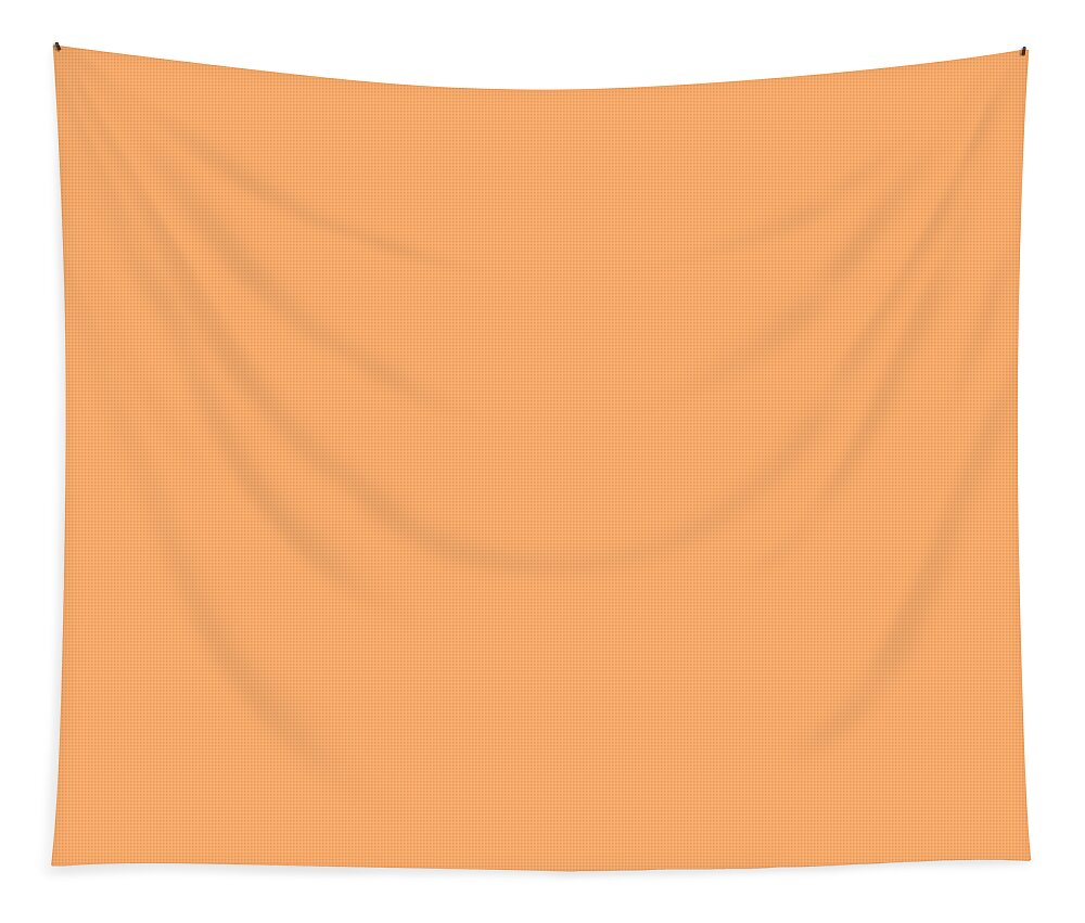 Orange Tapestry featuring the digital art Orange Solid Color match for Love and Peace Design by Delynn Addams