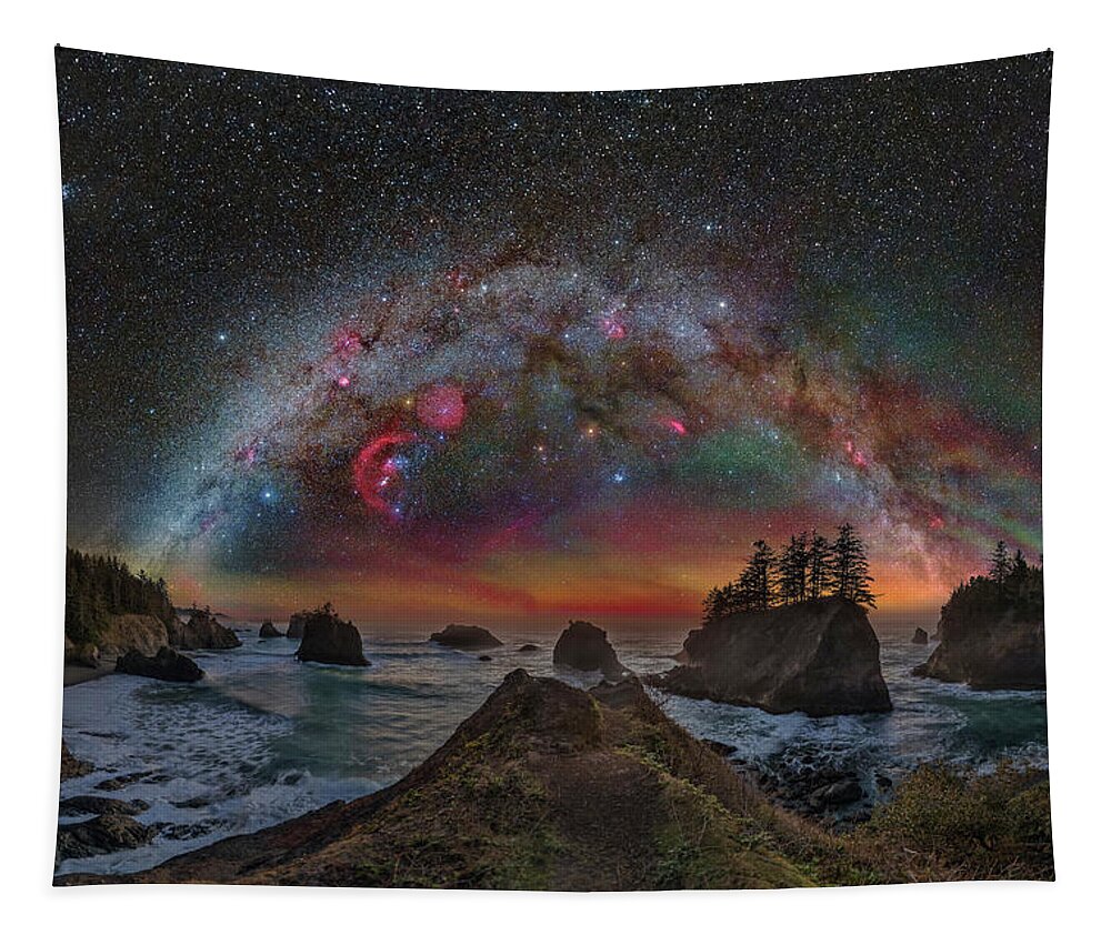 Oregon Tapestry featuring the photograph Oregon Coast by Ralf Rohner