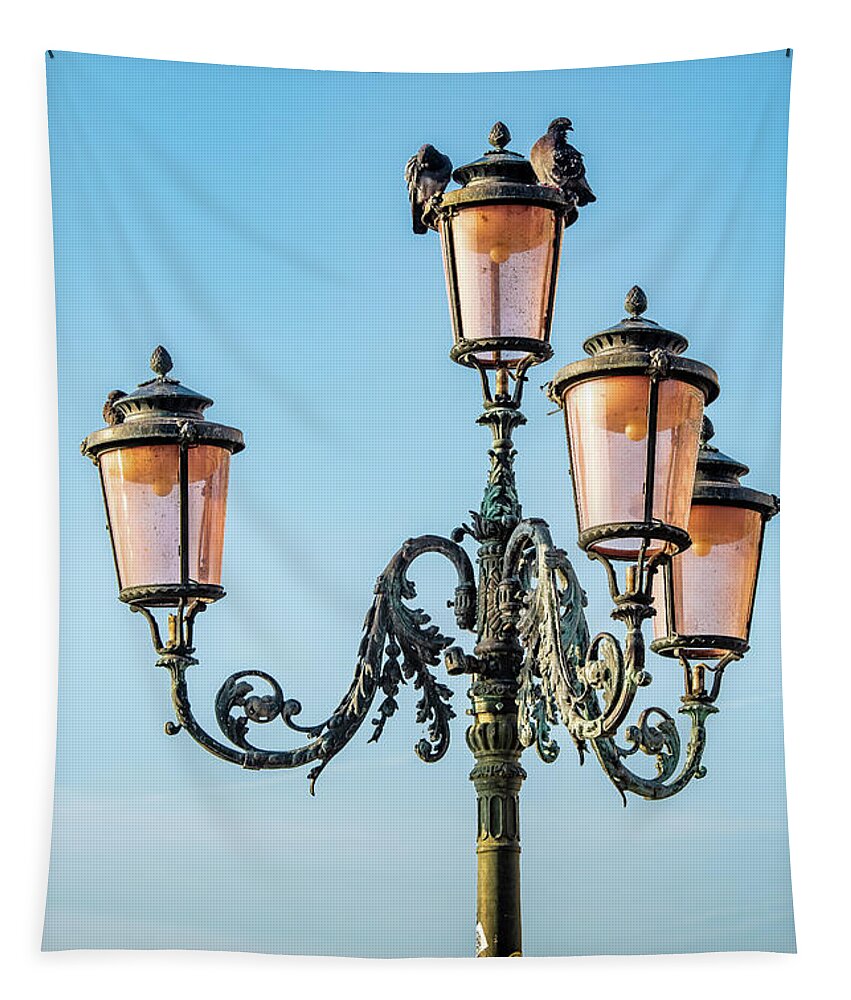 Italy Tapestry featuring the photograph Ornate Lighting by David Downs