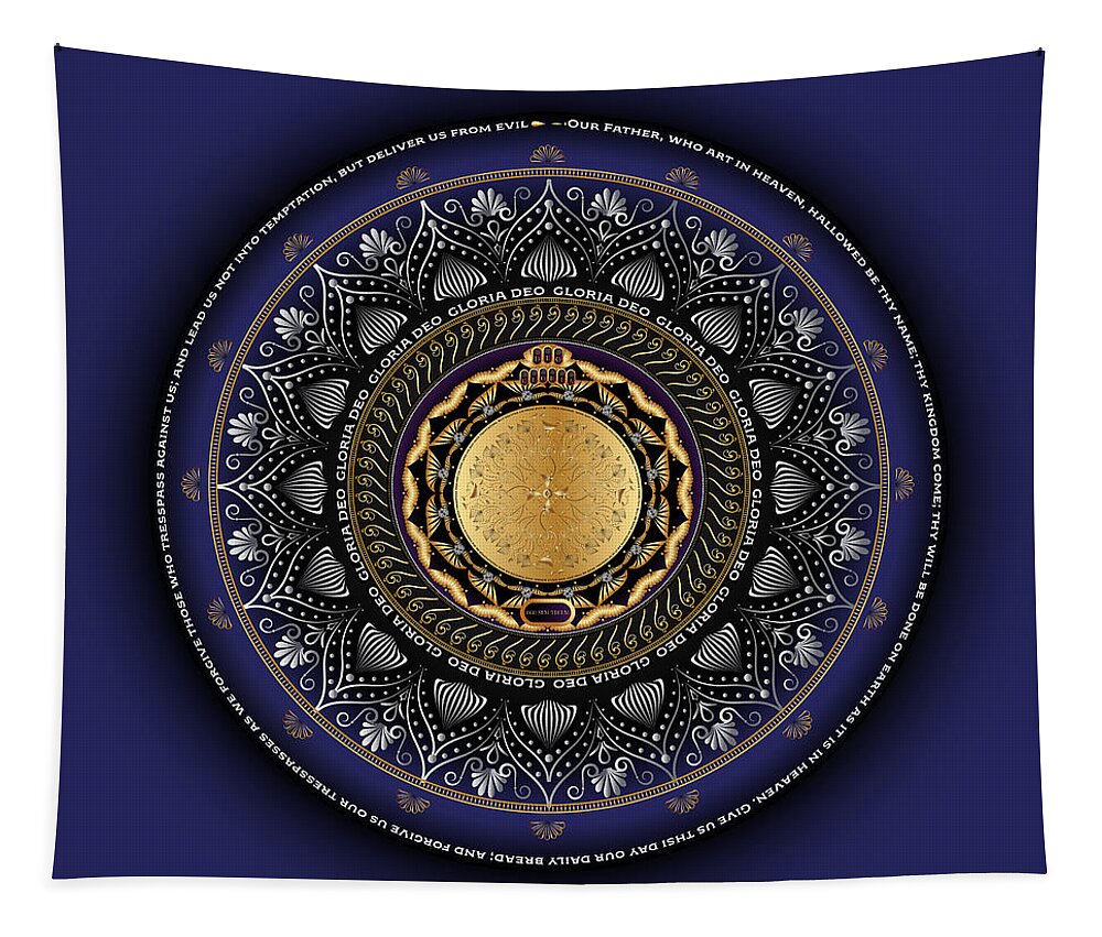 Mandala Graphic Tapestry featuring the digital art Ornativo Vero Circulus No 4252 by Alan Bennington