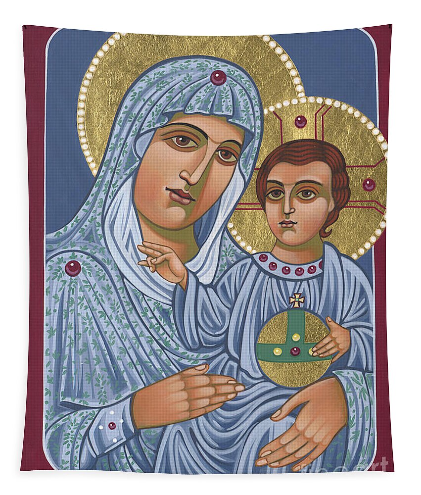 Our Lady Of Jerusalem Tapestry featuring the painting Our Lady of Jerusalem 305 by William Hart McNichols