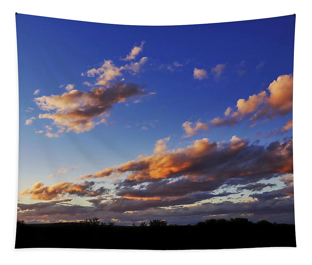 Sunset Tapestry featuring the photograph Outback Sunset 4 - Coober Pedy by Lexa Harpell