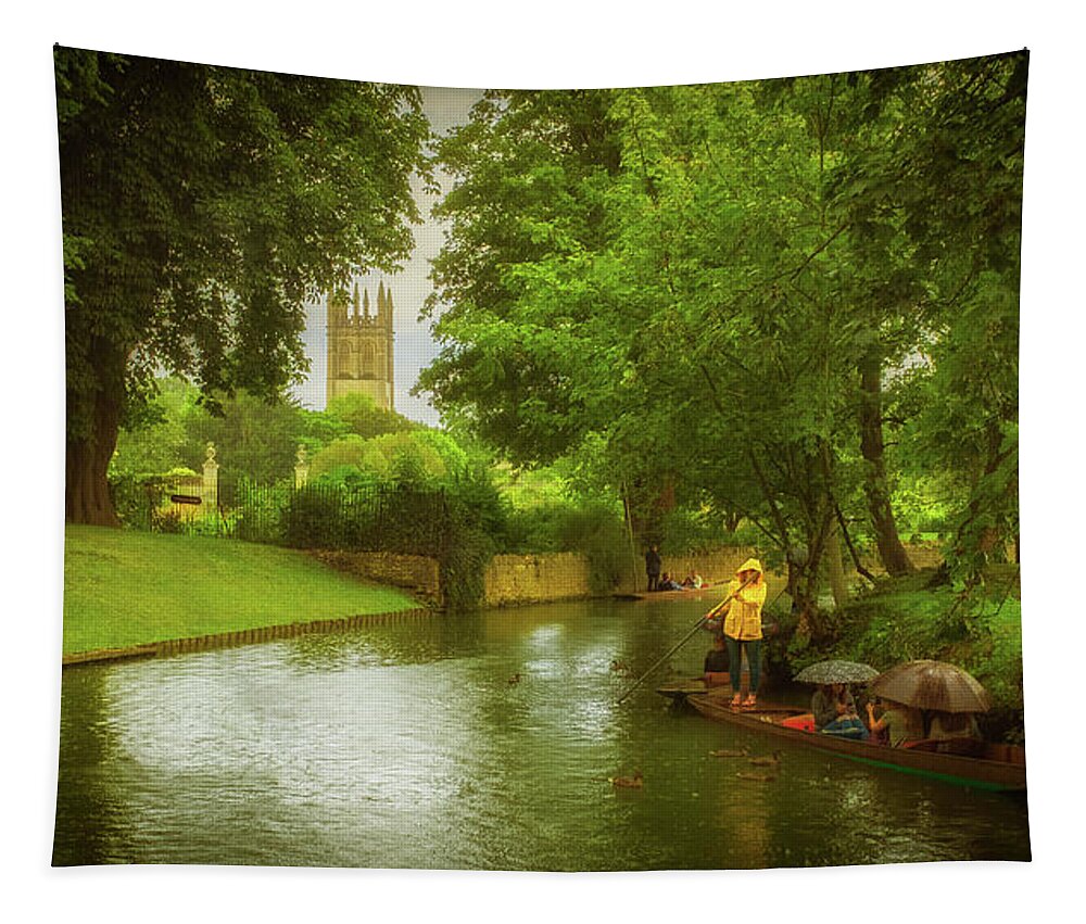 Oxford Tapestry featuring the photograph Oxford Rain by Richard Downs