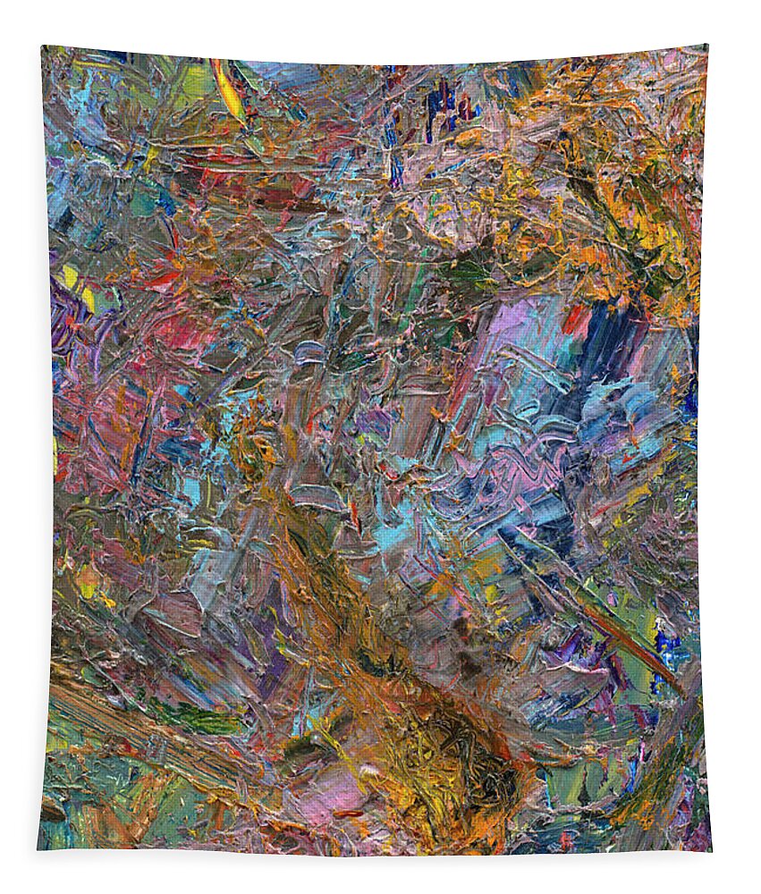 Abstract Tapestry featuring the painting Paint Number 26 by James W Johnson