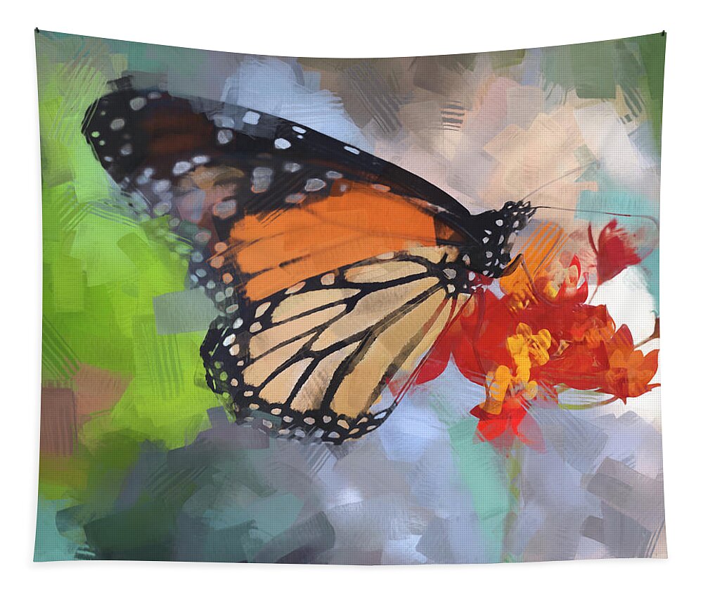 Monarch Tapestry featuring the photograph Painted by Alison Belsan Horton