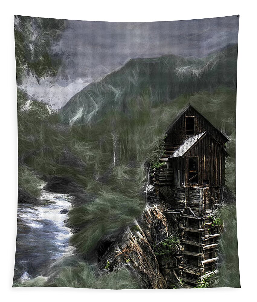  Light Tapestry featuring the photograph Painted Wind Over the Silver Mine by Wayne King