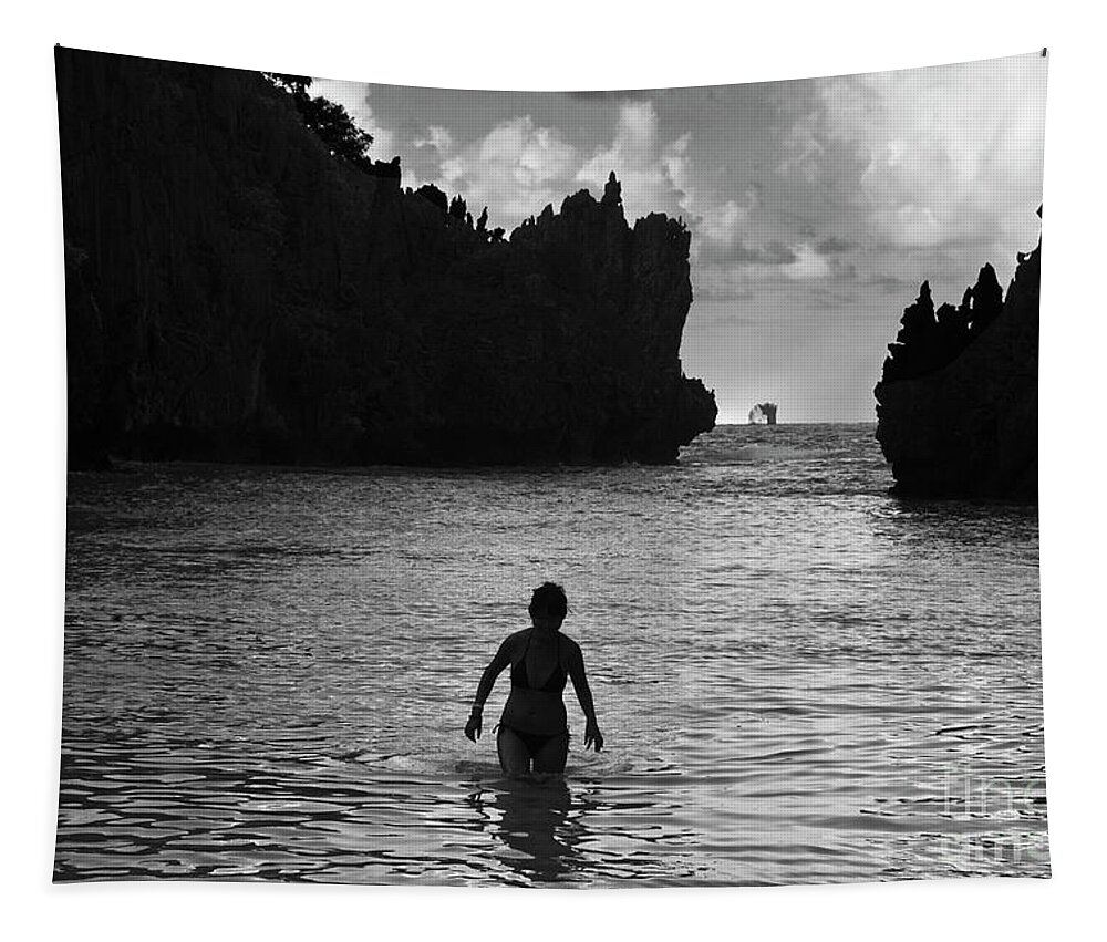Craig Lovell Tapestry featuring the photograph Palawan Island MMystery by Craig Lovell