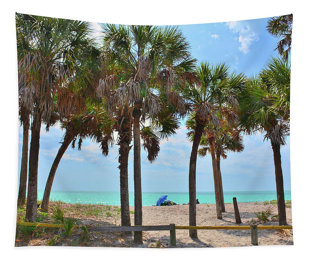Gulf Of Mexico Tapestry featuring the photograph Palm Aire by Alison Belsan Horton