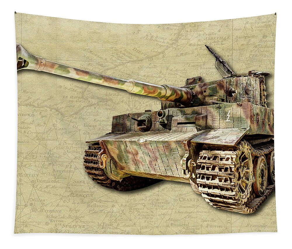 Panzer Tiger Tapestry featuring the photograph Panzer VI Tiger Canvas by Weston Westmoreland