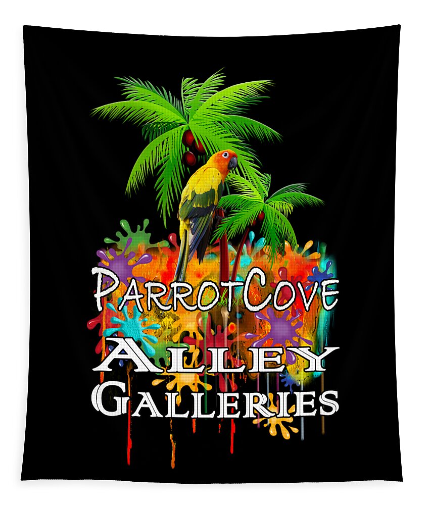 Parrot Tapestry featuring the photograph Parrot Cove PNG by Debra and Dave Vanderlaan