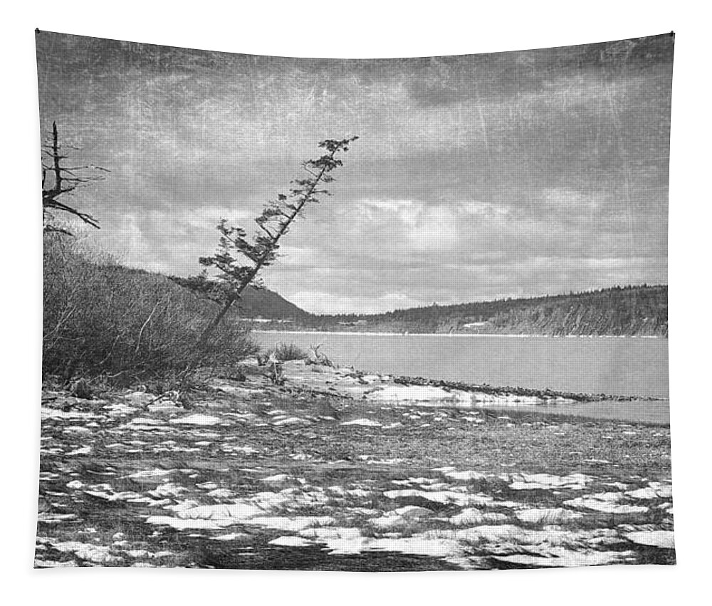 Lighthouse Tapestry featuring the photograph Partridge Island Textures by Alan Norsworthy