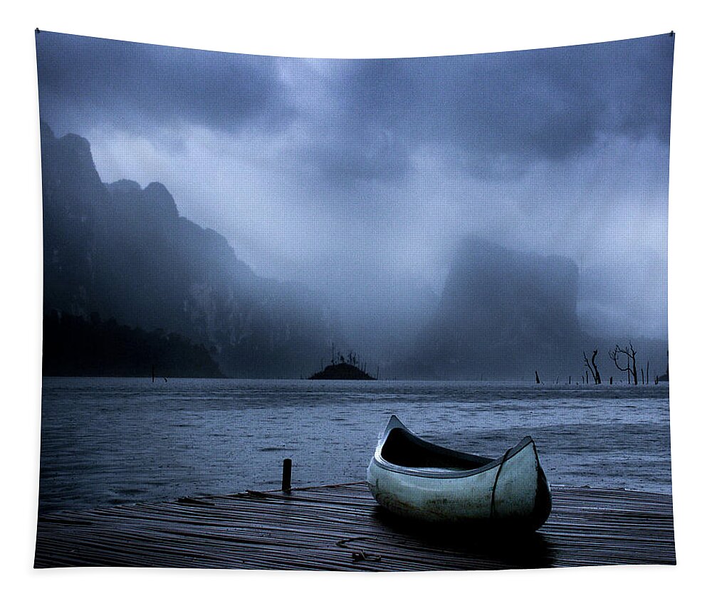 Thailand Tapestry featuring the photograph Passing Storm by Mark Gomez