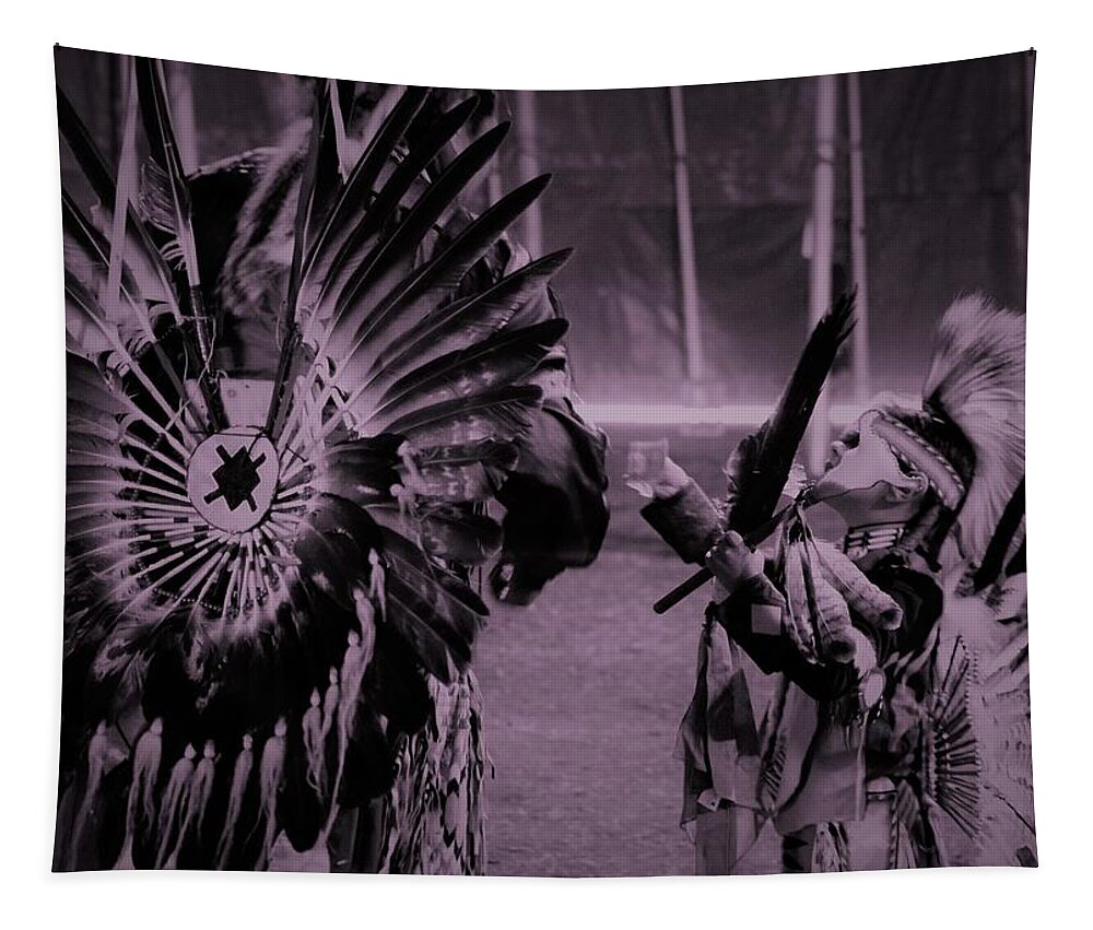 Indian Tapestry featuring the photograph Passing The Buck by Jason Denis