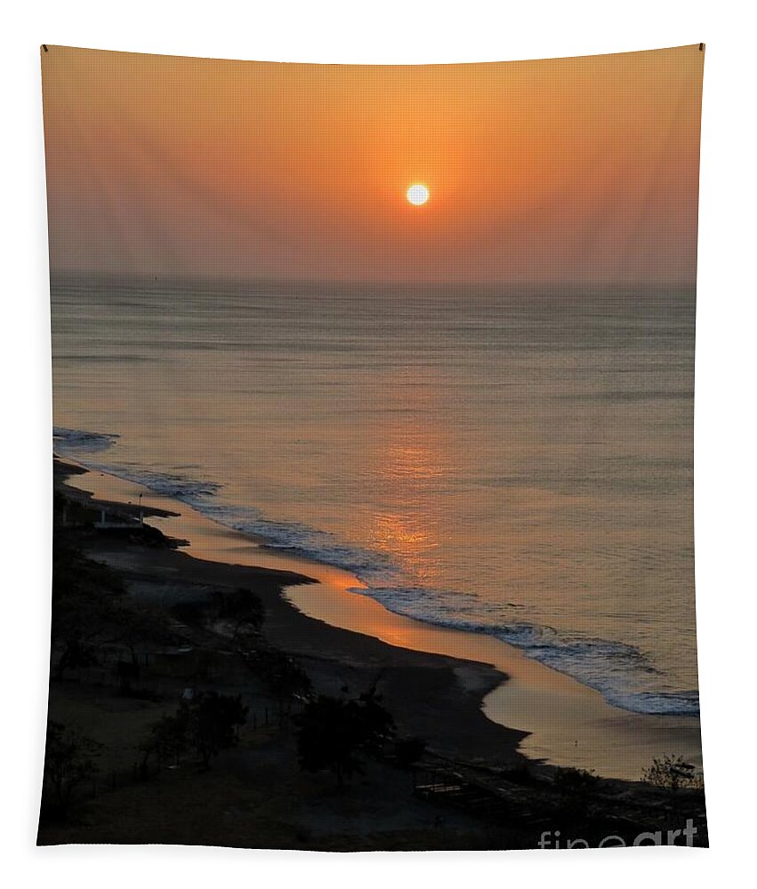 Sun Tapestry featuring the photograph Pastel Sunrise by Diana Rajala