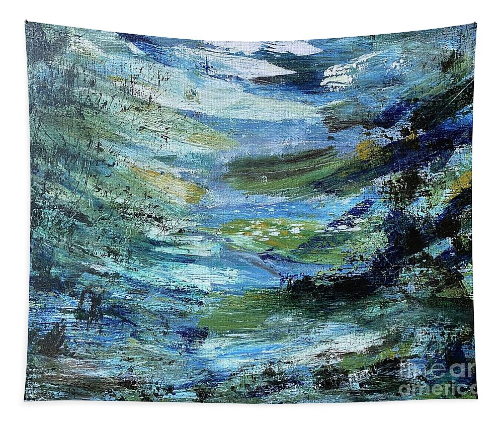 Sea Tapestry featuring the painting Path to Acceptance by Francelle Theriot