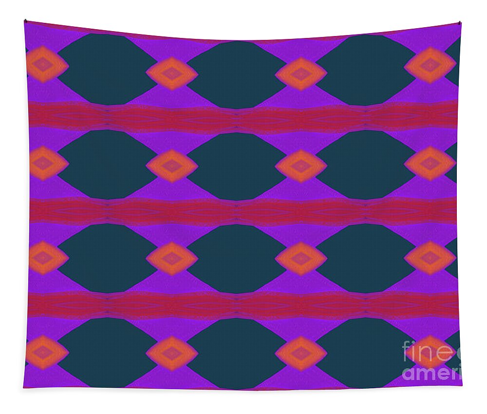Digital Art Tapestry featuring the digital art Pattern 005 by Mimulux Patricia No