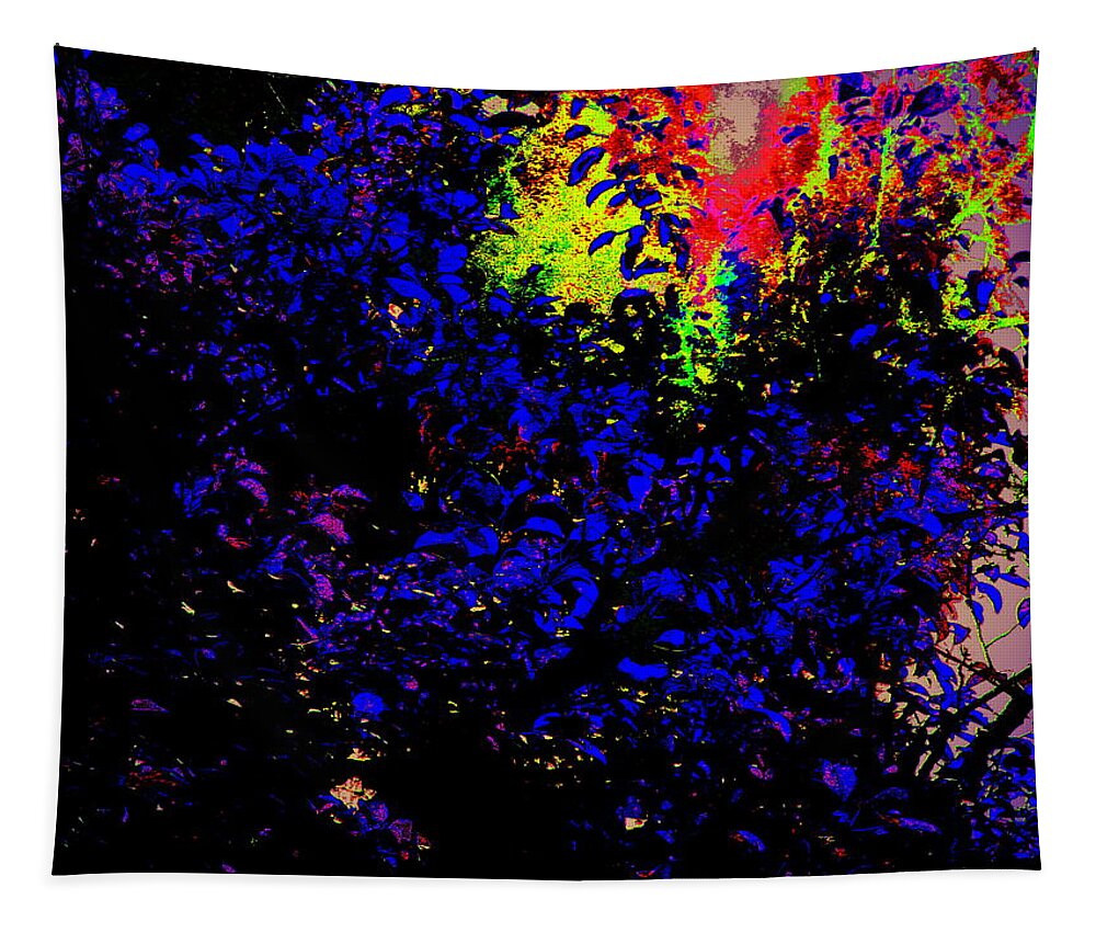 Abstract Tapestry featuring the digital art Pear Tree by Cliff Wilson