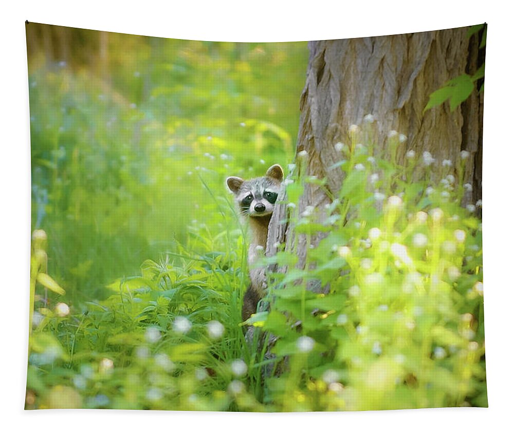 #faatoppicks Tapestry featuring the photograph Peek A Boo by Carrie Ann Grippo-Pike