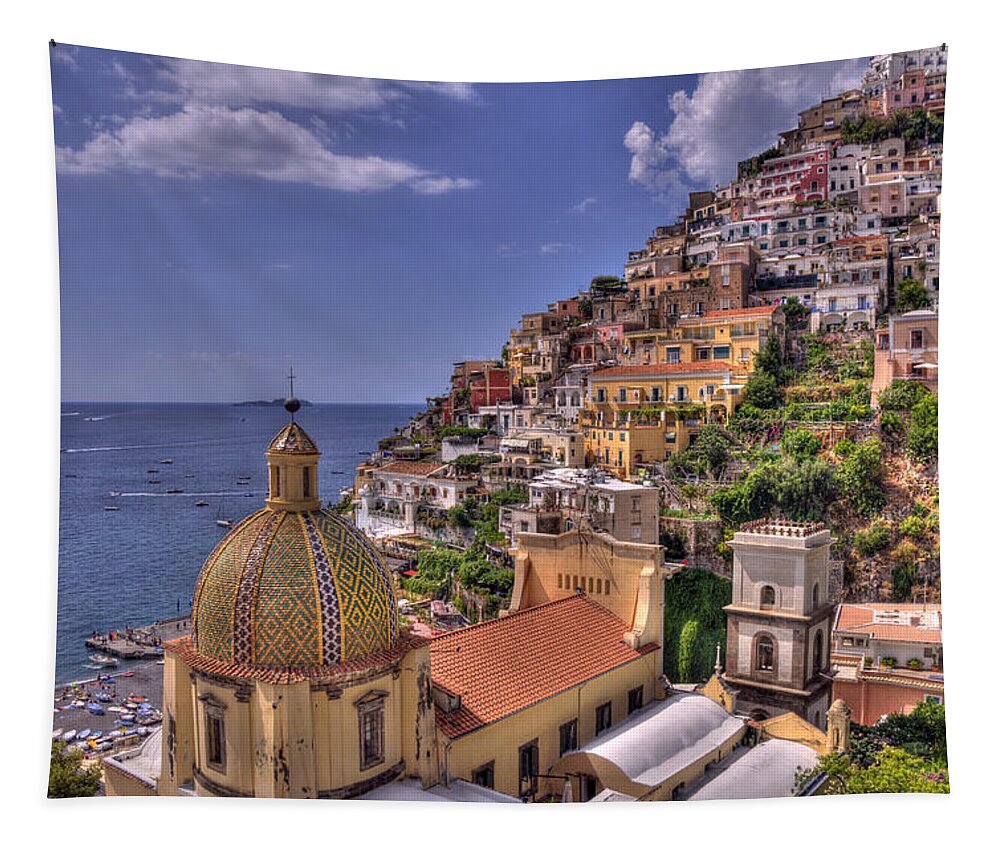 Positano Tapestry featuring the photograph Perfect Positano by CR Courson