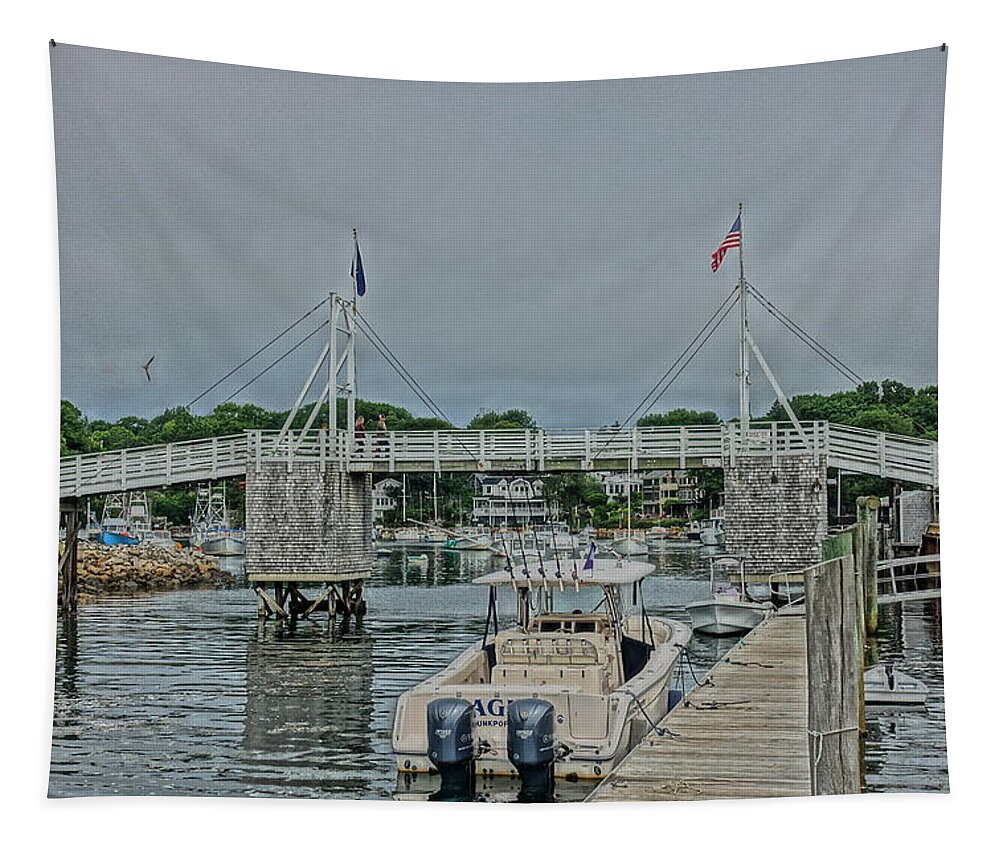 Ogunquit Tapestry featuring the photograph Perkins Cove Ogunquit by Patricia Caron