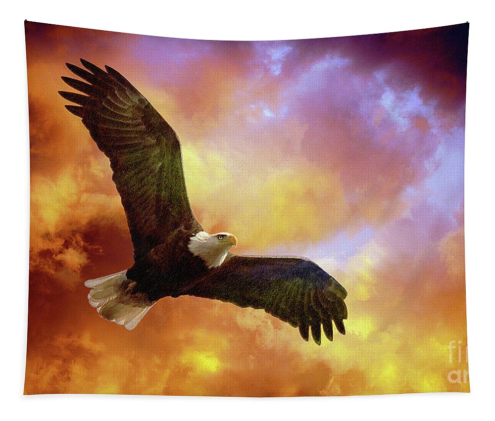 Eagle Tapestry featuring the photograph Perseverance by Lois Bryan