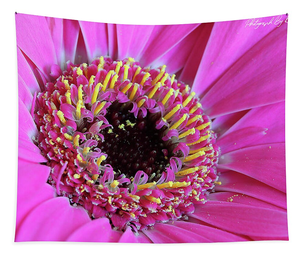 Flowers Tapestry featuring the digital art Pink 59 by Kevin Chippindall