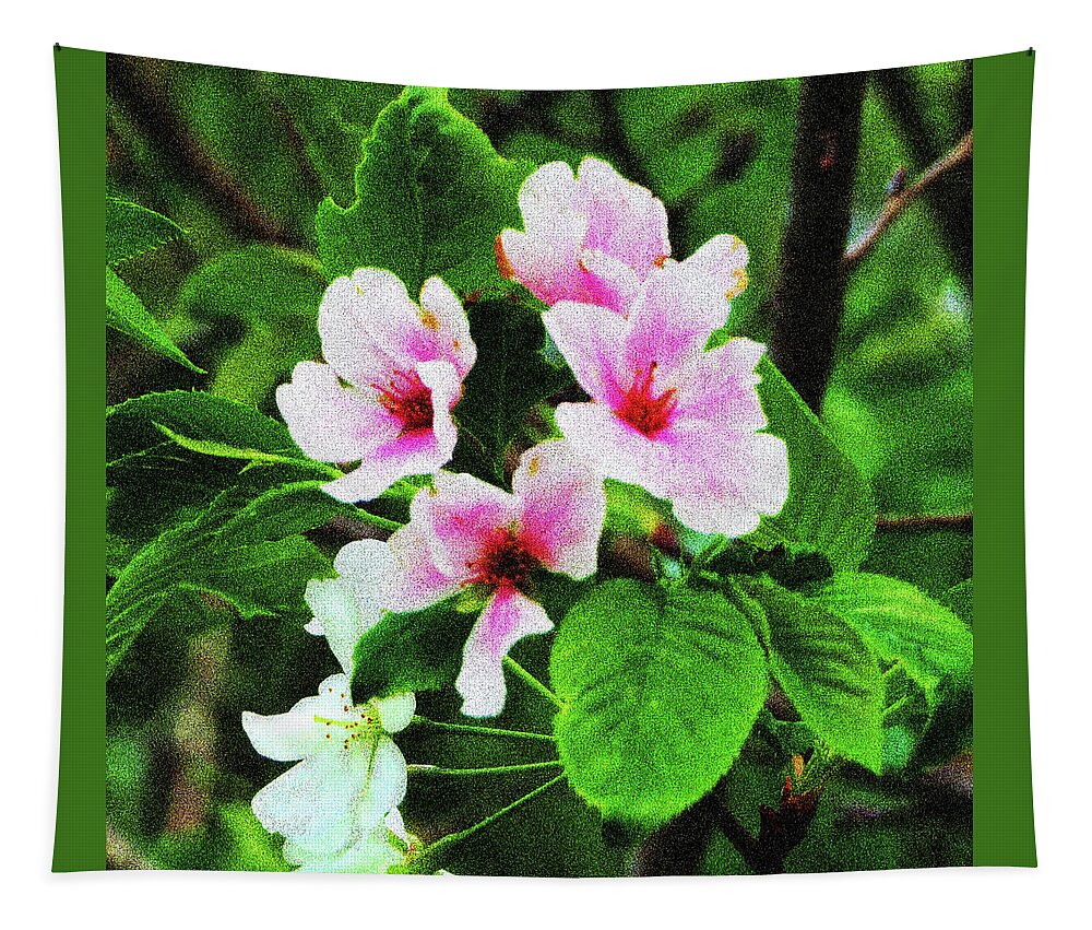 Cherry Blossoms Tapestry featuring the photograph Pink Cherry Blossoms by Rod Whyte
