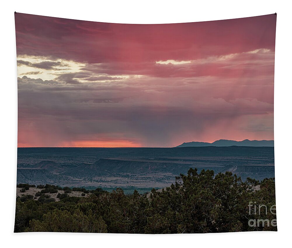 Sky Tapestry featuring the photograph Pink Virga by Seth Betterly