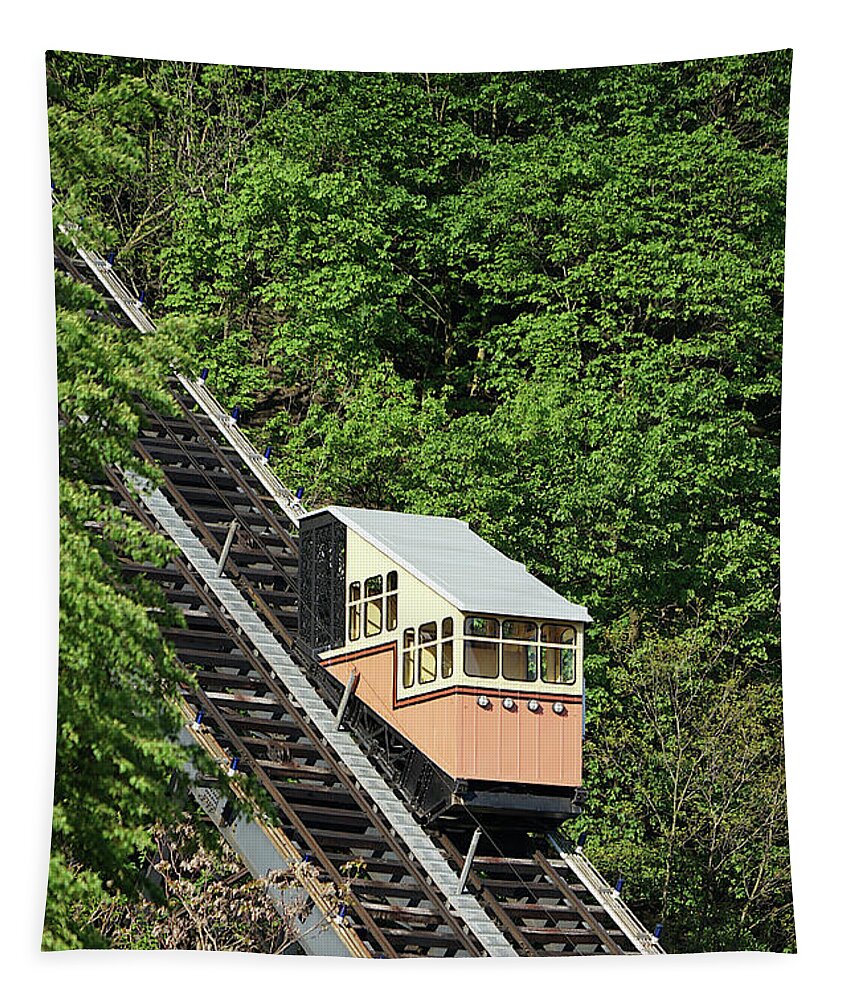 Richard Reeve Tapestry featuring the photograph Pittsburgh - Monongahela Incline by Richard Reeve
