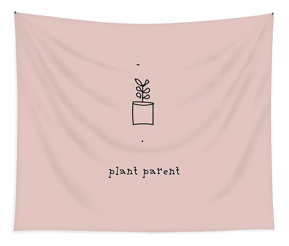 Plant Tapestry featuring the drawing Plant Parent by Ashley Rice