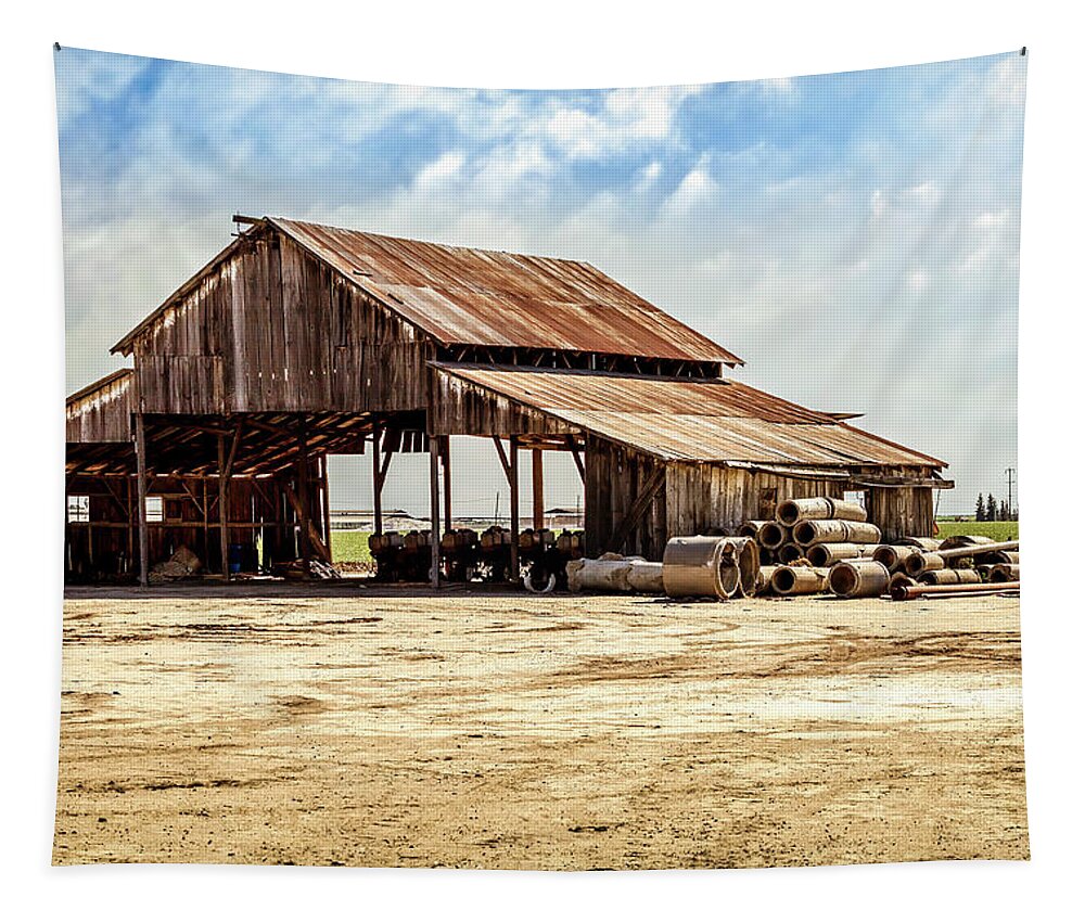 Barn Tapestry featuring the photograph Planting Season by Gene Parks