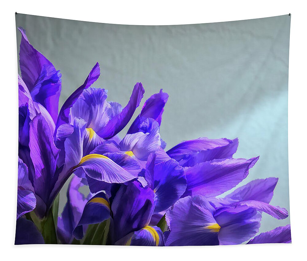 Iris Tapestry featuring the photograph Playful Iris by Ginger Stein