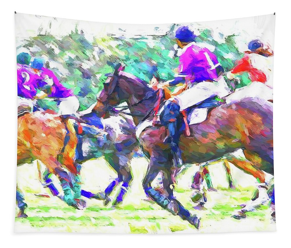 Alice Gipson Tapestry featuring the photograph Polo Bay Abstracted by Alice Gipson