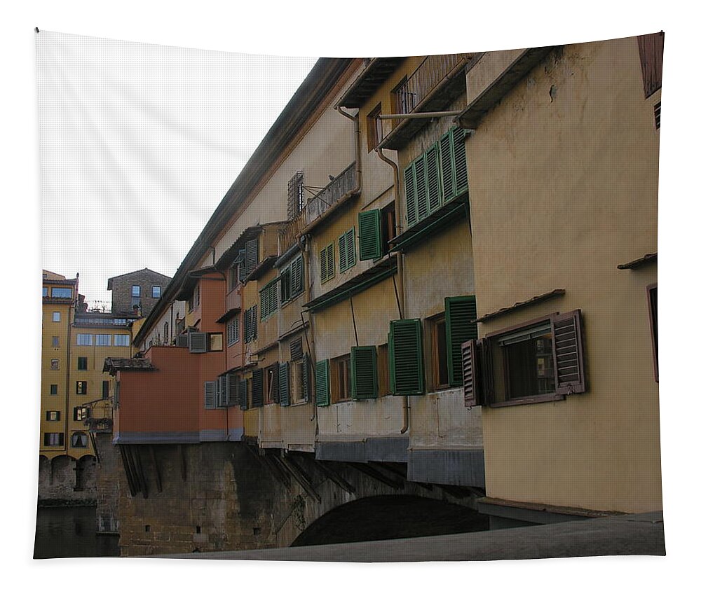 Ponte Vecchio Tapestry featuring the photograph Ponte Vecchio by Regina Muscarella