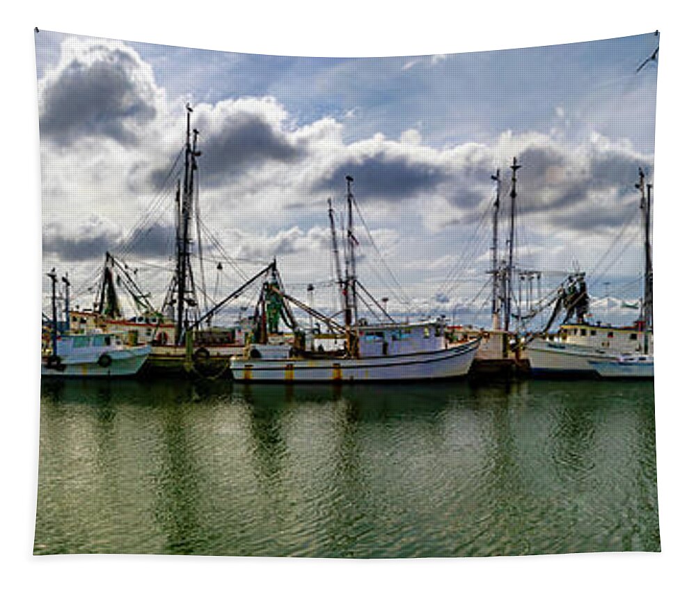 Port Royal Fishing Tapestry featuring the photograph Port Royal Panorama by Norma Brandsberg