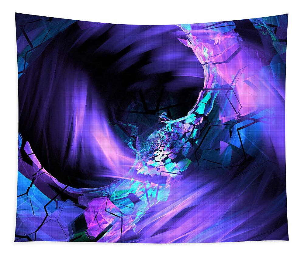 Fractal Tapestry featuring the digital art Portal by Mary Ann Benoit