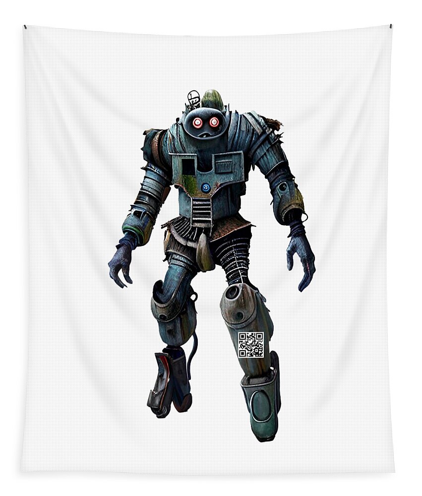 Action Figures Tapestry featuring the digital art Pragos by Rafael Salazar