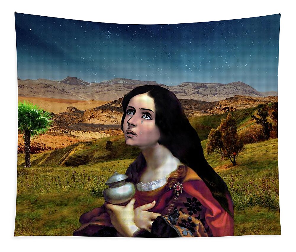Mary Tapestry featuring the digital art Precious Gift by Norman Brule