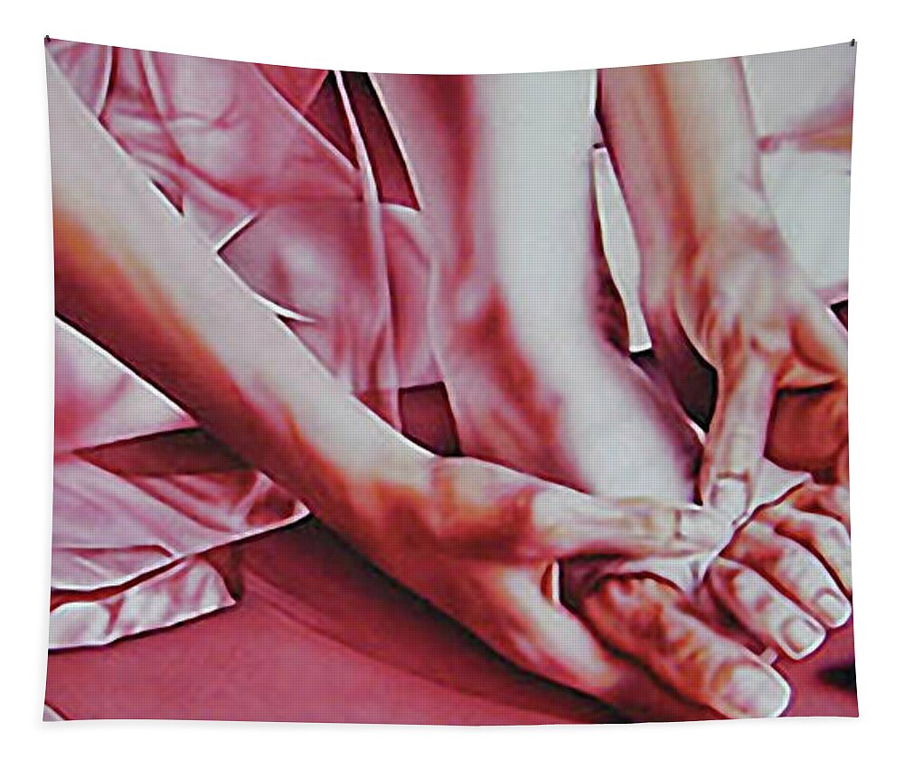 Ballet Tapestry featuring the painting Pressure Pointe by Thom MADro