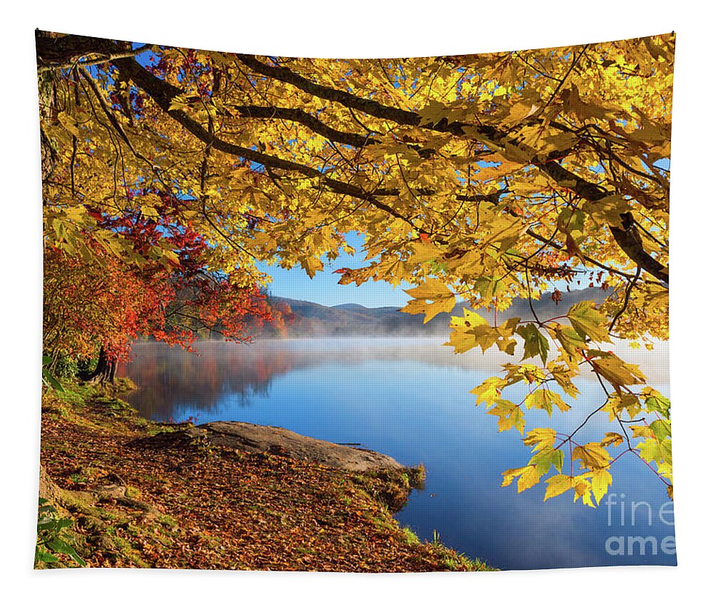 Price Lake Tapestry featuring the photograph Price Lake by Anthony Heflin