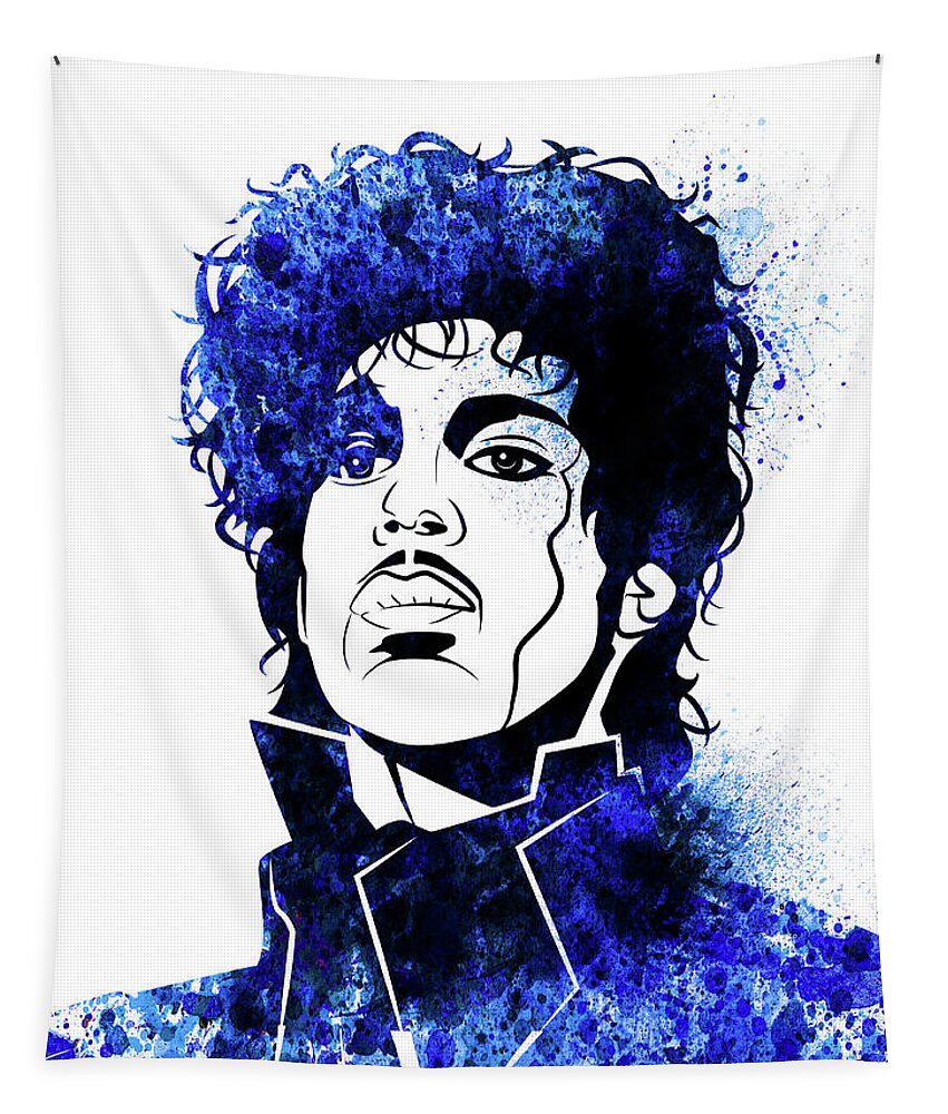 Prince Tapestry featuring the digital art Prince Watercolor by Naxart Studio