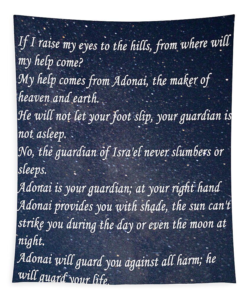 Psalms Tapestry featuring the photograph Psalms 121 by Tikvah's Hope