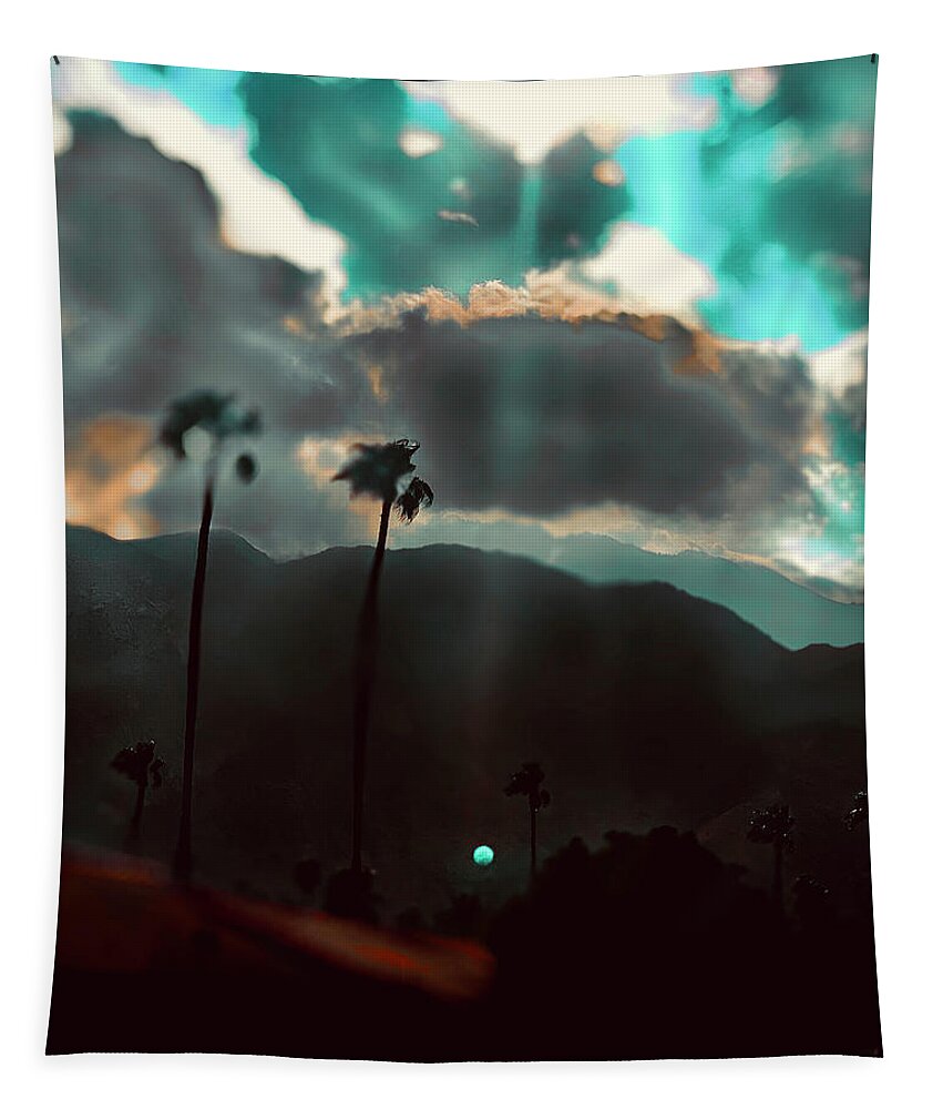Buffy The Vampire Slayer Tapestry featuring the photograph Psalms Trees 46 1-3 by Nicholas Brendon